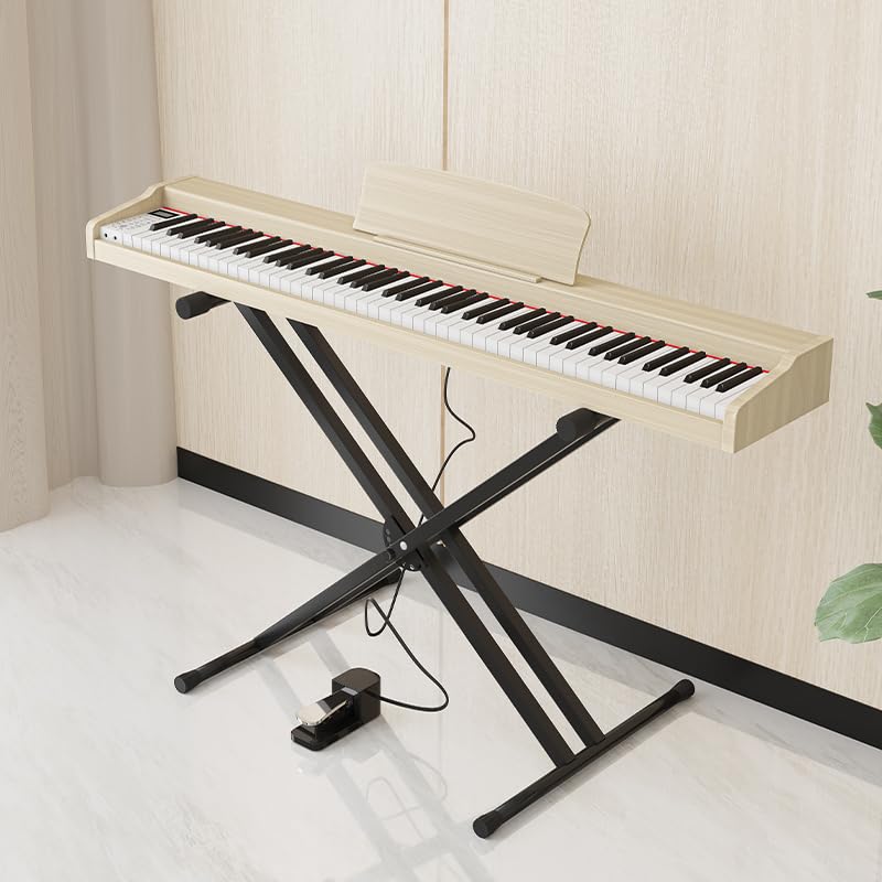 Yumcute 電子ピアノ 88鍵盤 折りたたみ 2つ折り電子キーボード Amazon | Yumcute 電子ピアノ 88鍵盤 折りたたみ 2つ折り電子